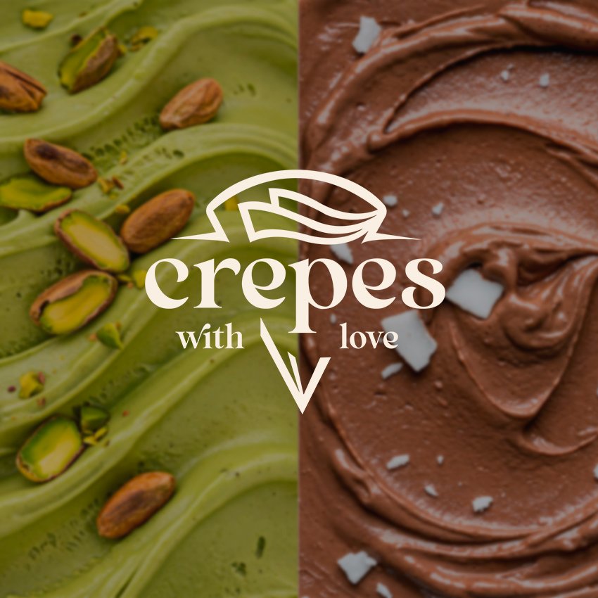 Grafikdesign Crepes with Love
